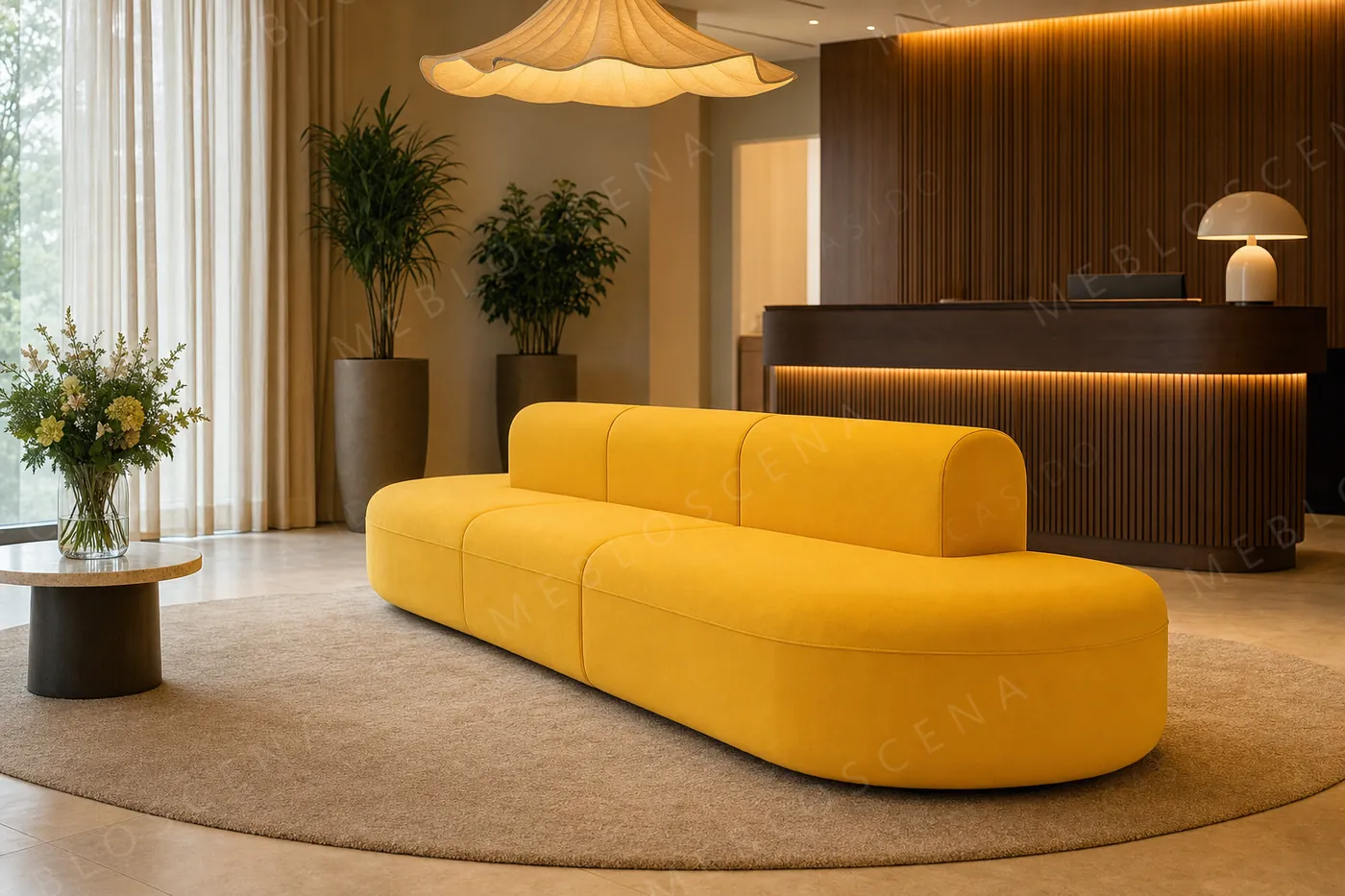 Sofa MDD Artiko w foyer hotelu