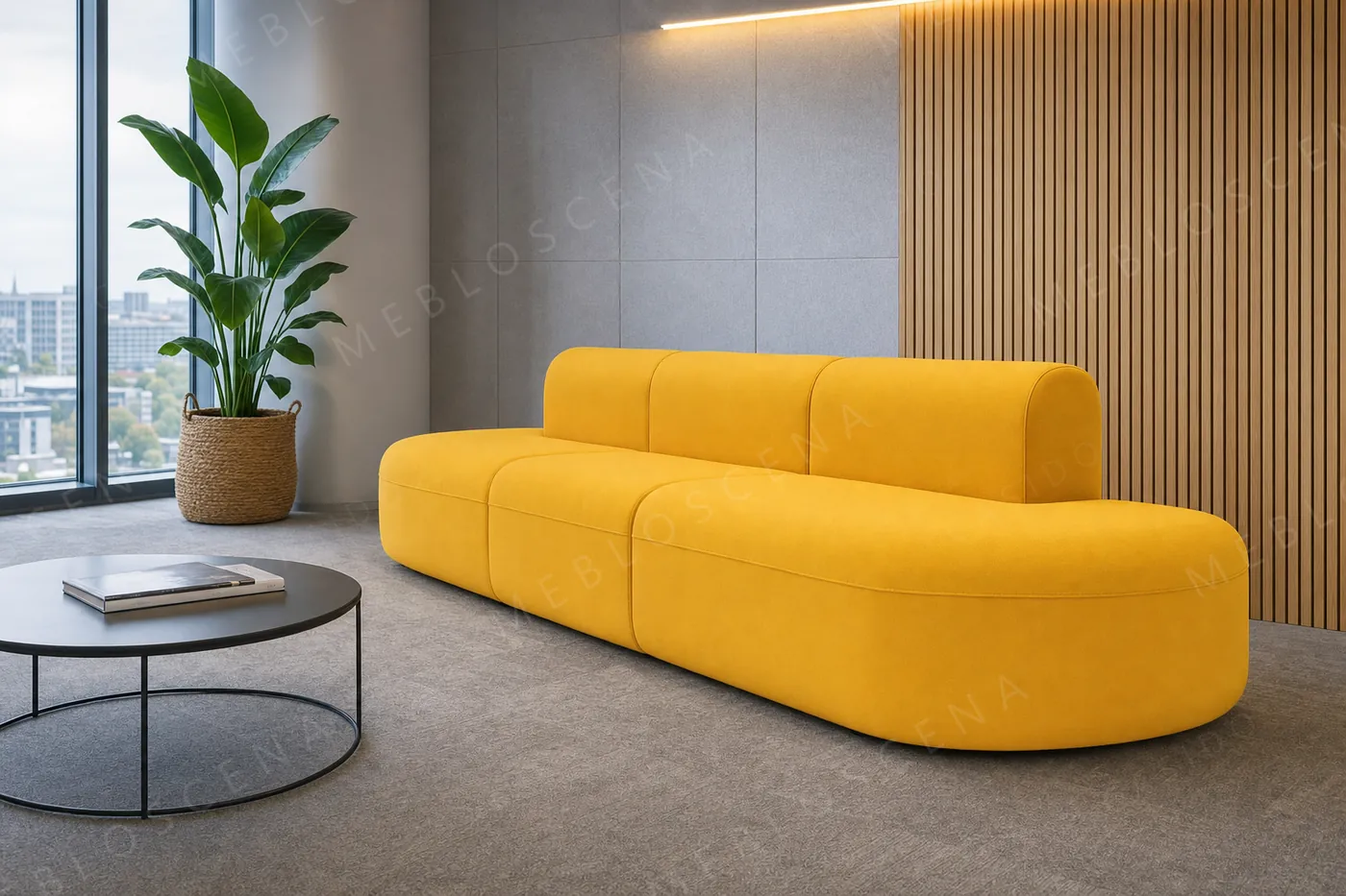 Sofa MDD Artiko w biurowej strefie relaksu